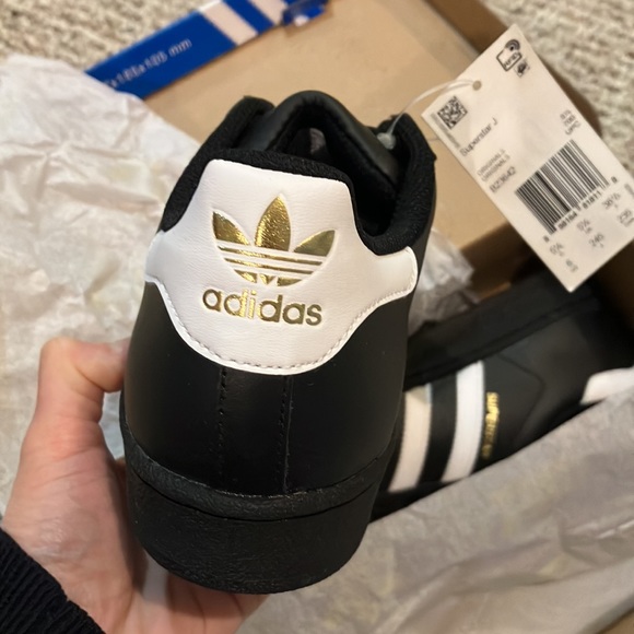 adidas Superstar J 'Core Black' B23642 - Picture 11 of 17